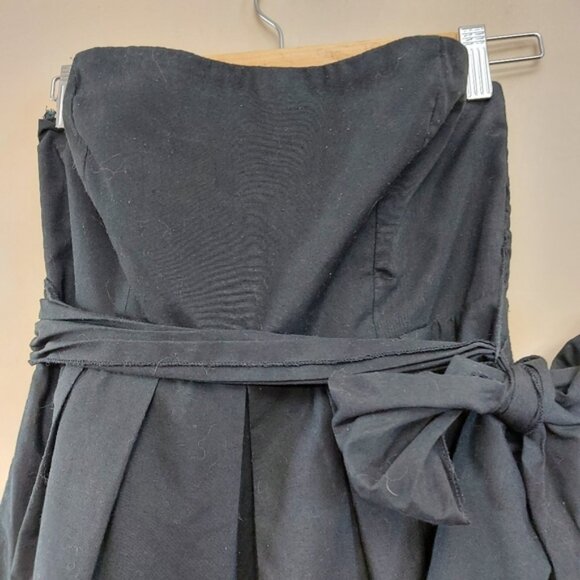 Rhapsody black mini halter dress with lazer cut out lace detail - Picture 5 of 7